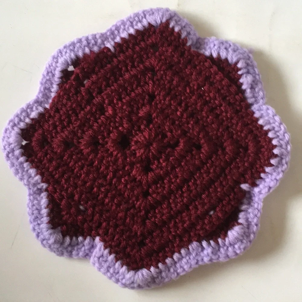 🐠 4 Handcrafted yarn pot holder/trivet/decoration